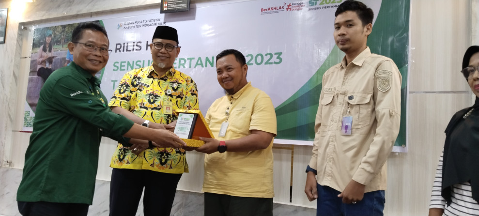 BPS Inhil Gelar Rilis Hasil Sensus Pertanian 2023 Tahap I