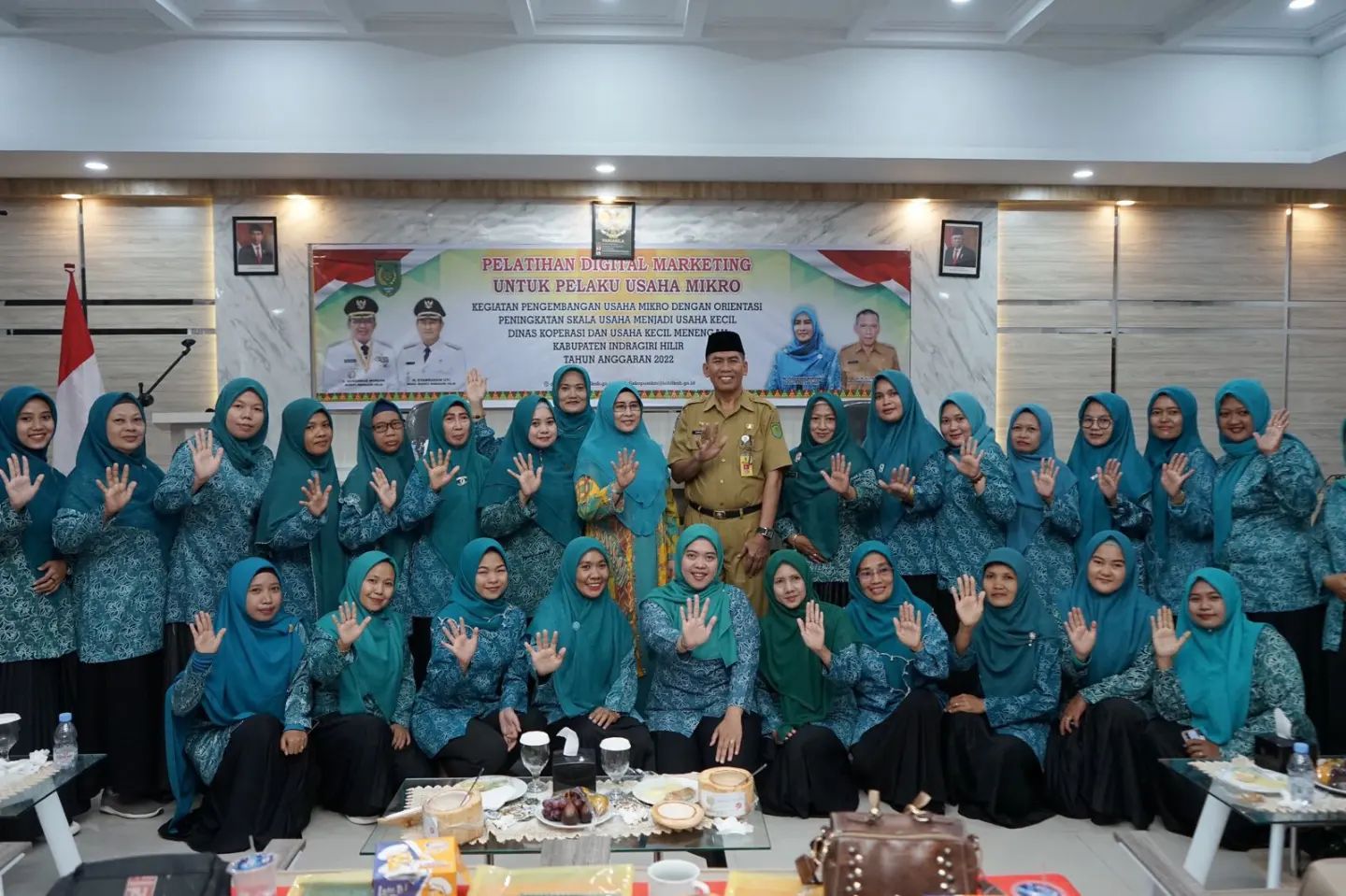 Bupati Inhil HM. Wardan Hadiri dan  Sekaligus Membuka Pelatihan Digital Marketing Bagi Pelaku UMKM
