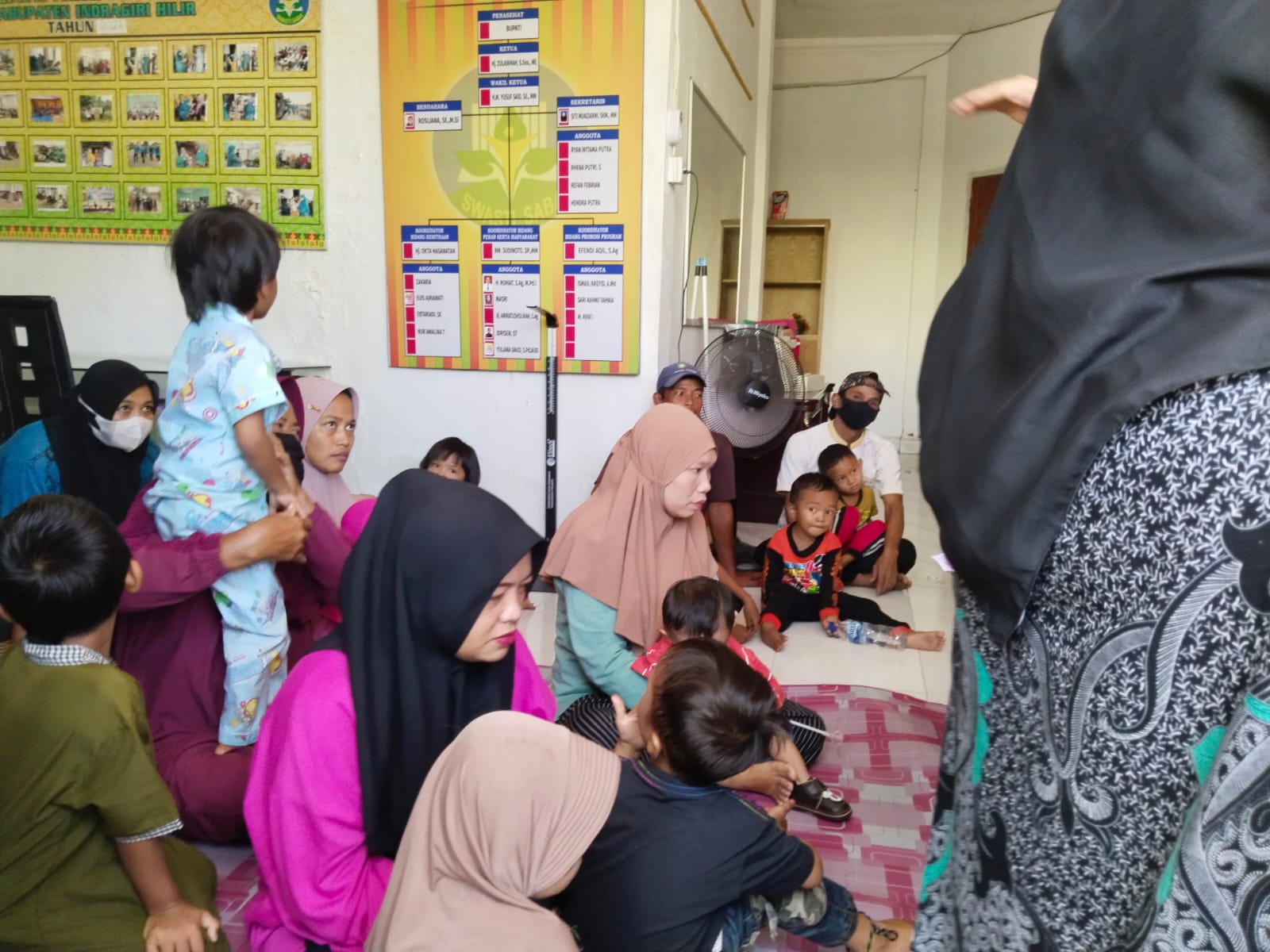 Dinkes inhil bersama Bank BRI Tembilahan Berikan Gizi Pada anak-anak