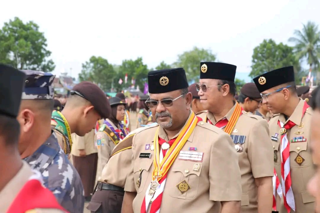 Bupati Karimun Dr H Aunur Rafiq S.Sos M.Si Memimpin Langsung Upacara Memperingati Hari Pramuka Ke-62 Tahun 2023