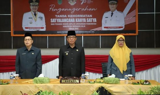 Selamat!, 284 ASN Pemkab Inhil dapat Penghargaan Satyalancana Karya Satya