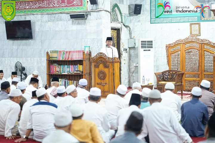 Rangkaian Event Wisata Religi, Pemkab Inhil Gelar Doa Peralihan Tahun di Mesjid Agung Al-Huda Tembilahan