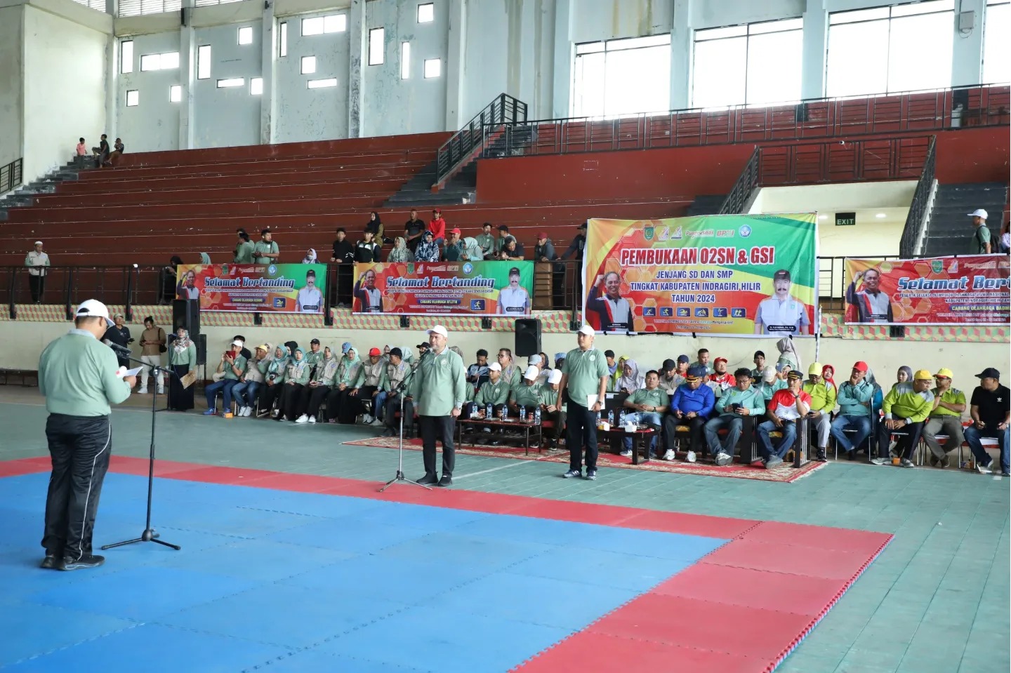 Pj. Bupati Inhil Membuka O2SN dan  GSI Jenjang SD dan SMP TK