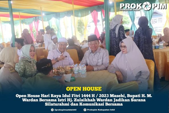 Open House Hari Raya Idul Fitri, Bupati H.M.Wardan Jadikan Sarana silaturahmi dan Komunikasi Bersama