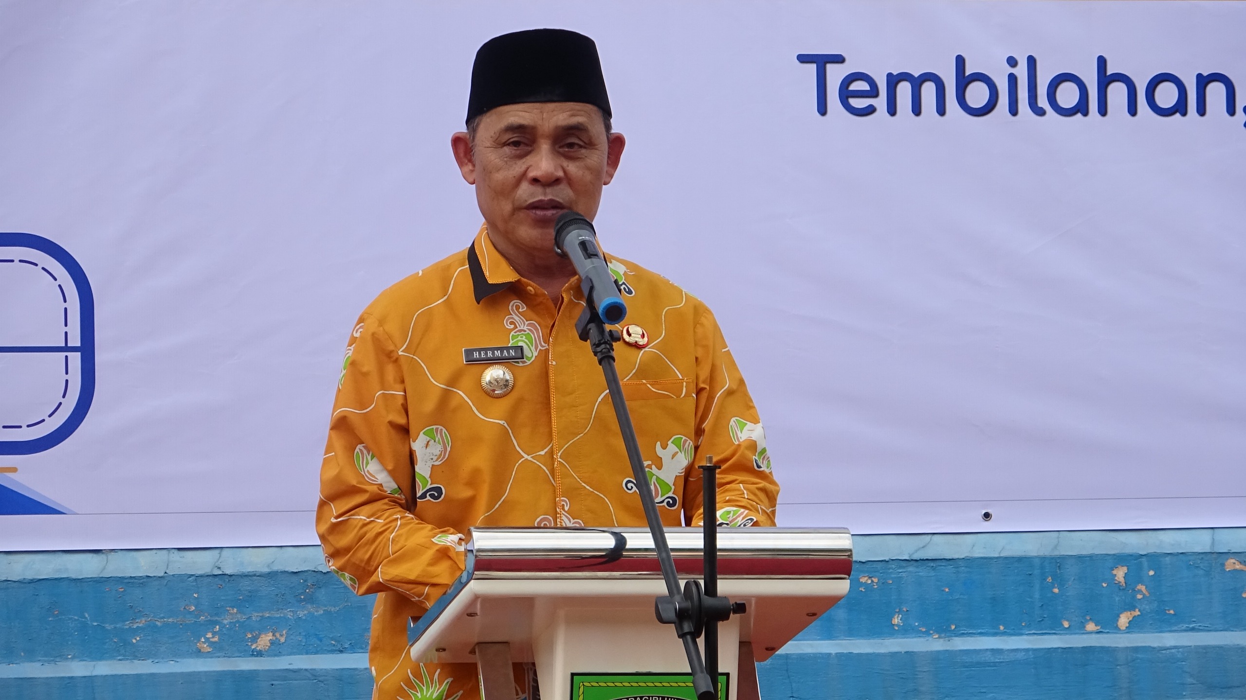Bupati Inhil  launching Penyaluran Bantuan Pangan Tahun 2025